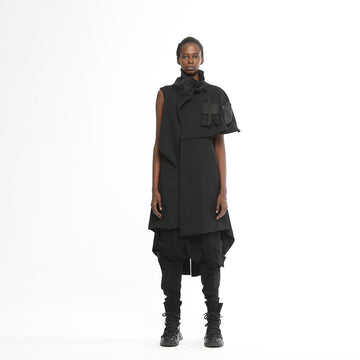 Womens Jacket With Side Cape