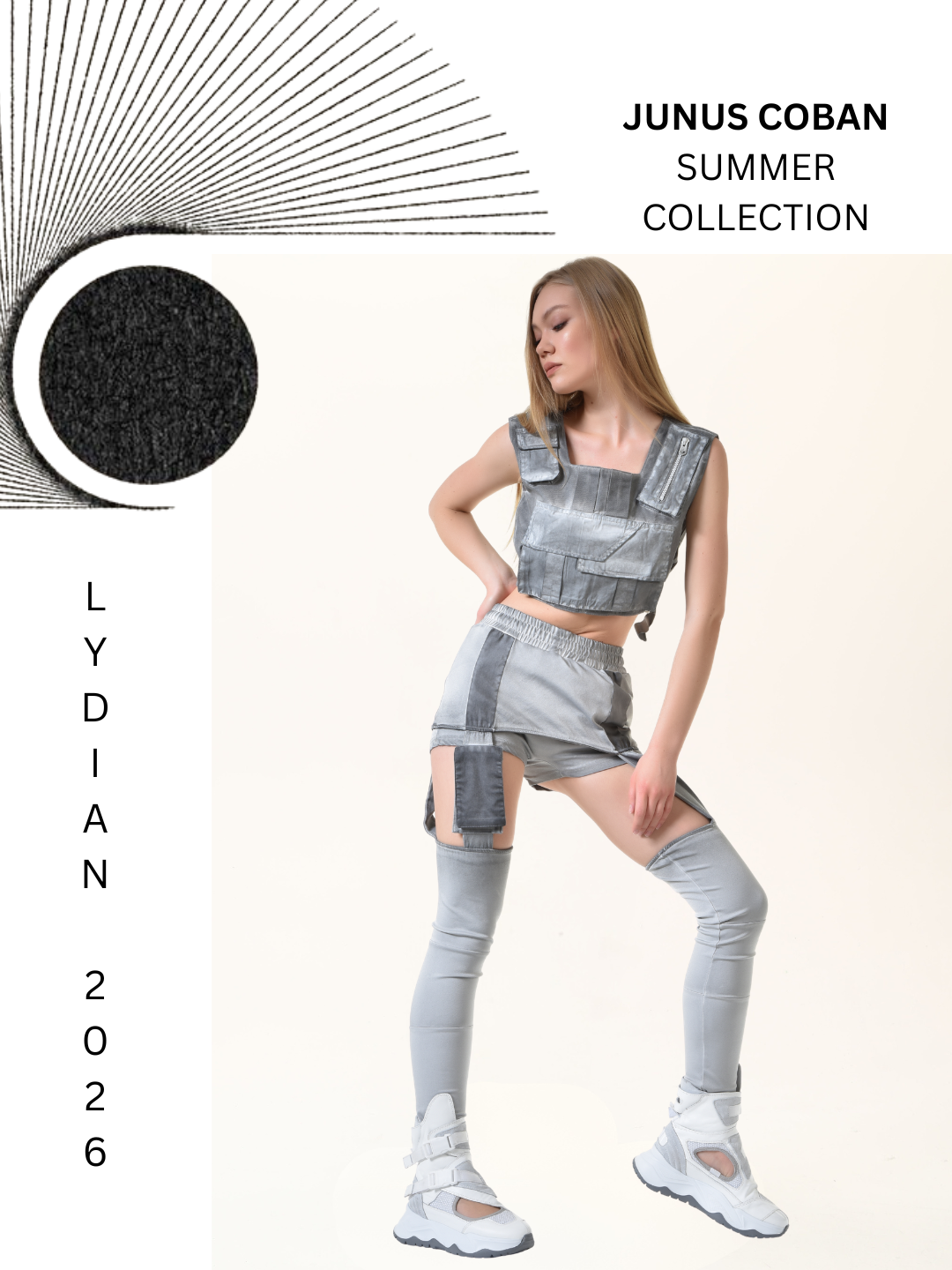 Open Thigh Multi Pocket Womens Pants
