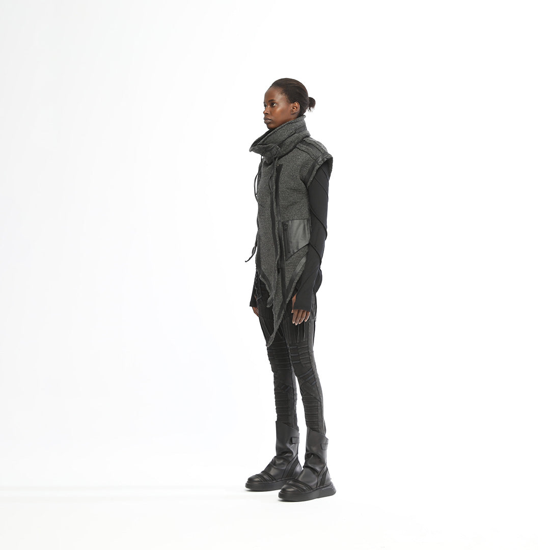 Long Front Women’s Knitwear Vest