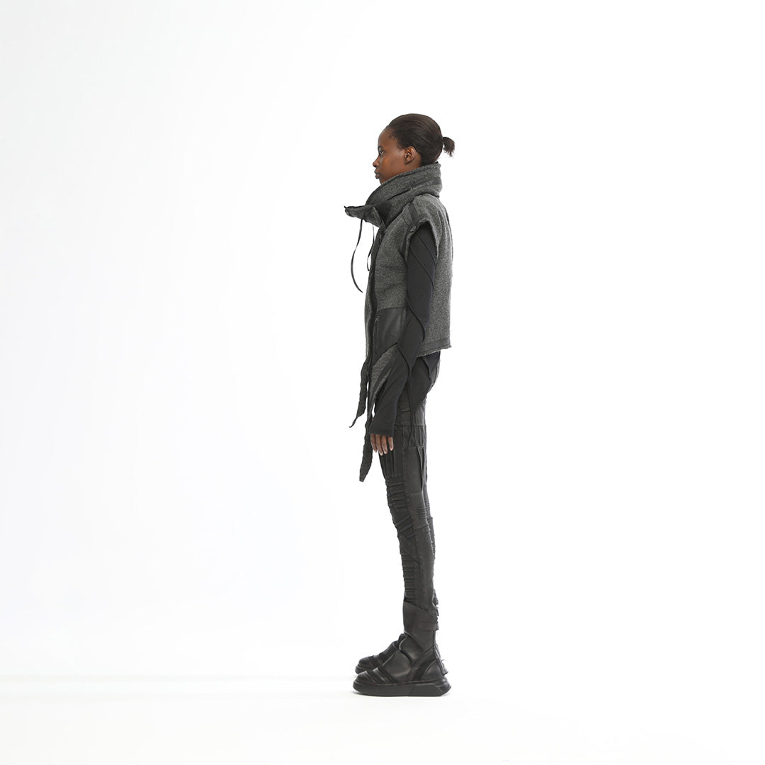 Long Front Women’s Knitwear Vest