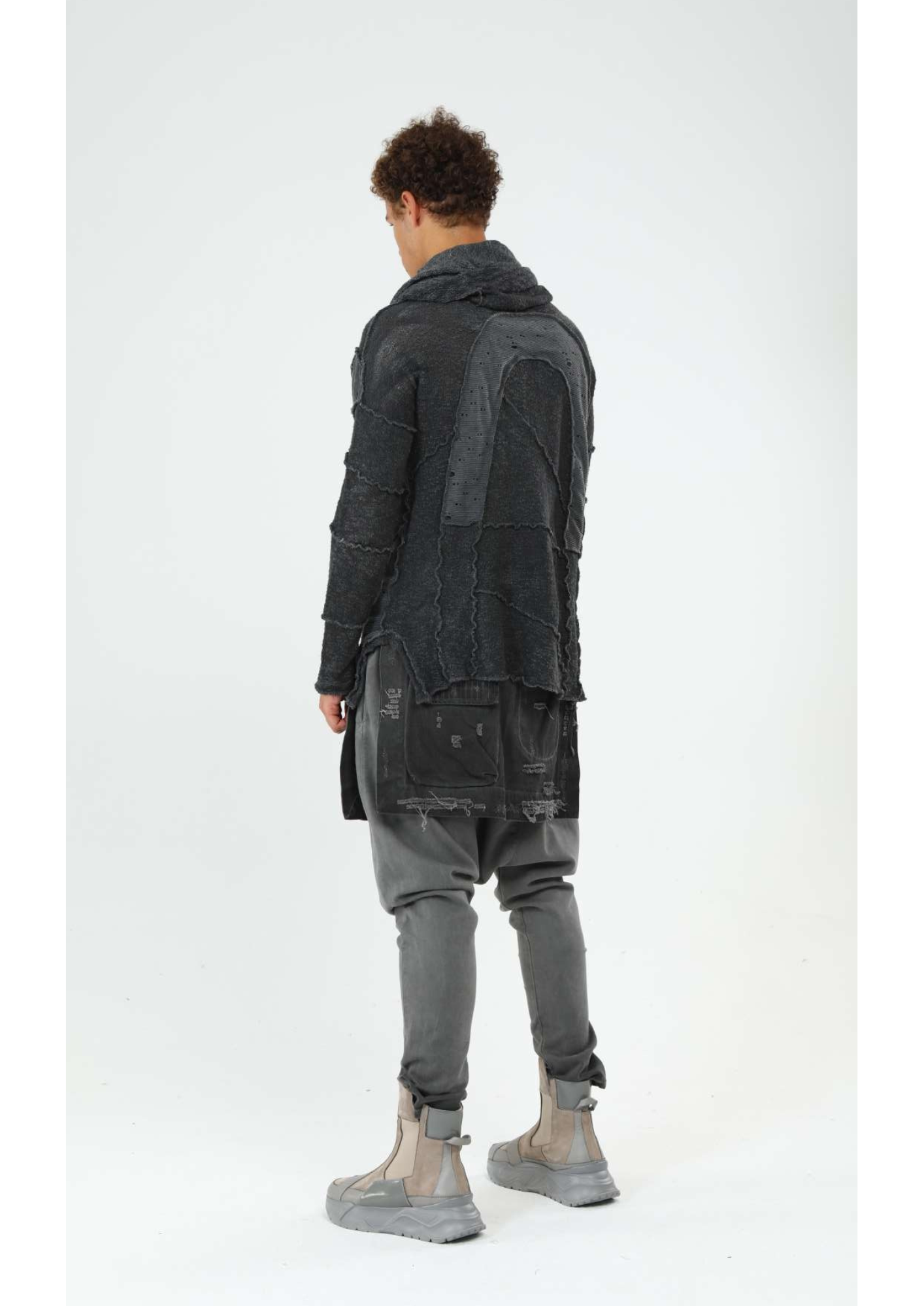 Men's Trousers with Front and Back Extra Layers