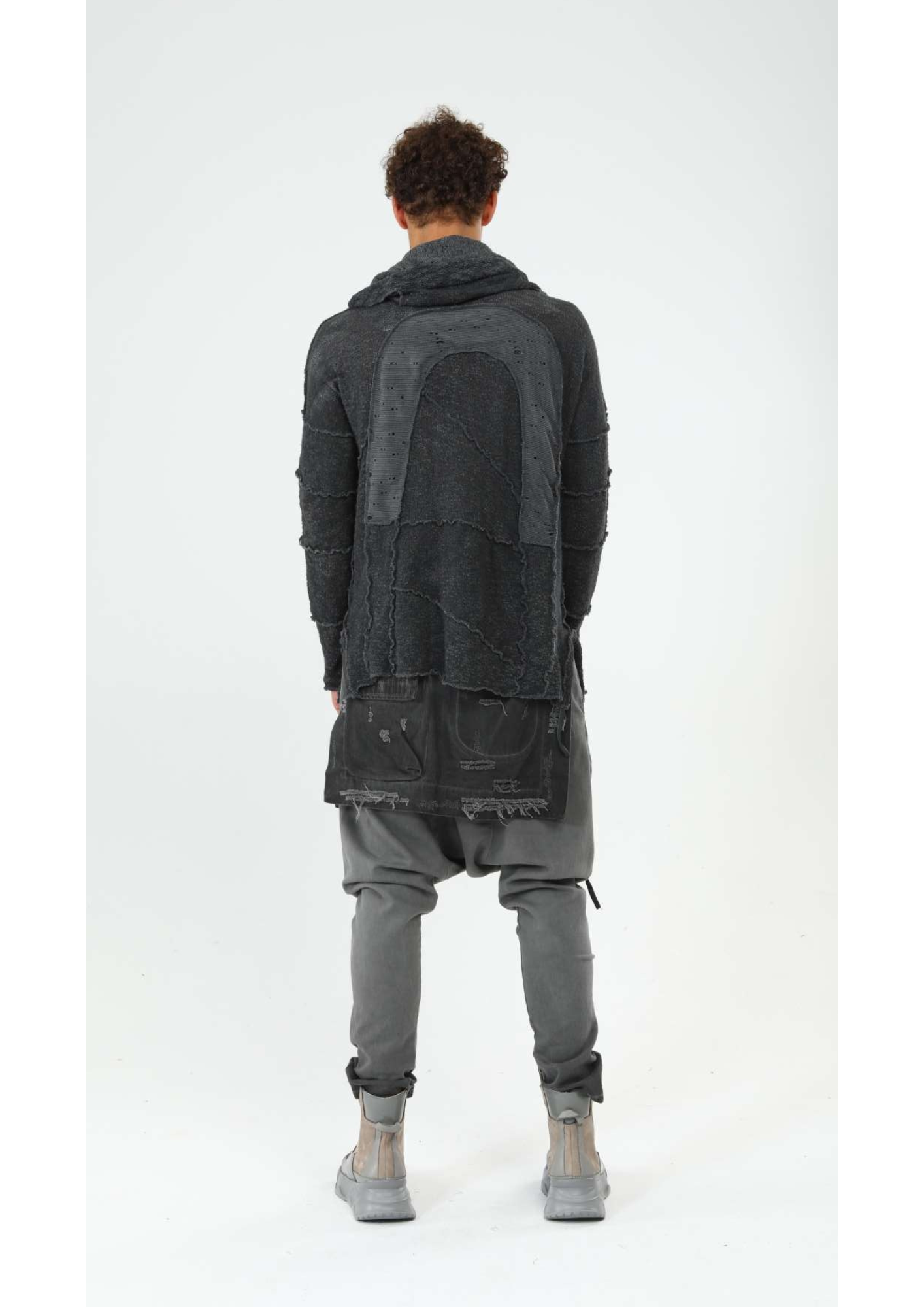 Men's Trousers with Front and Back Extra Layers