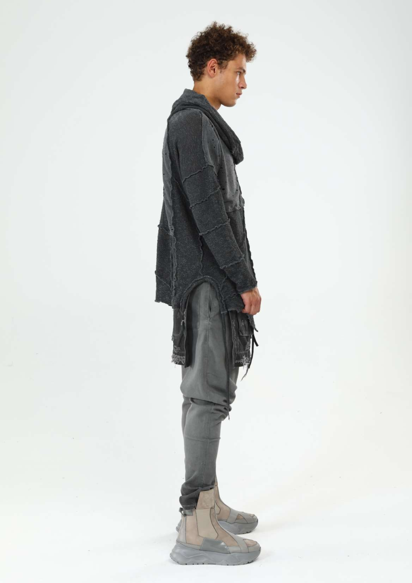 Men's Trousers with Front and Back Extra Layers