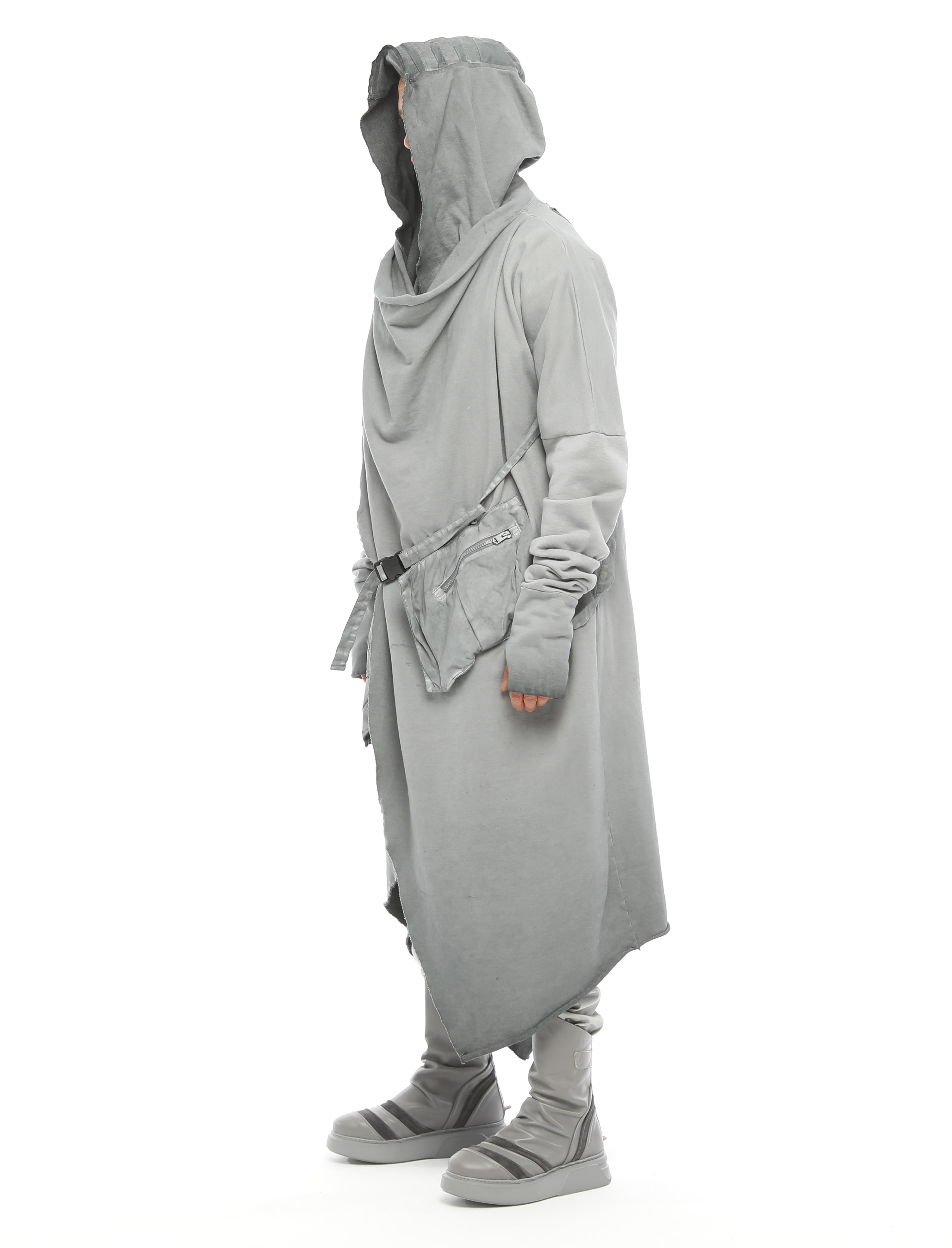 Long Cardigan with Attached Backpack (Men's)