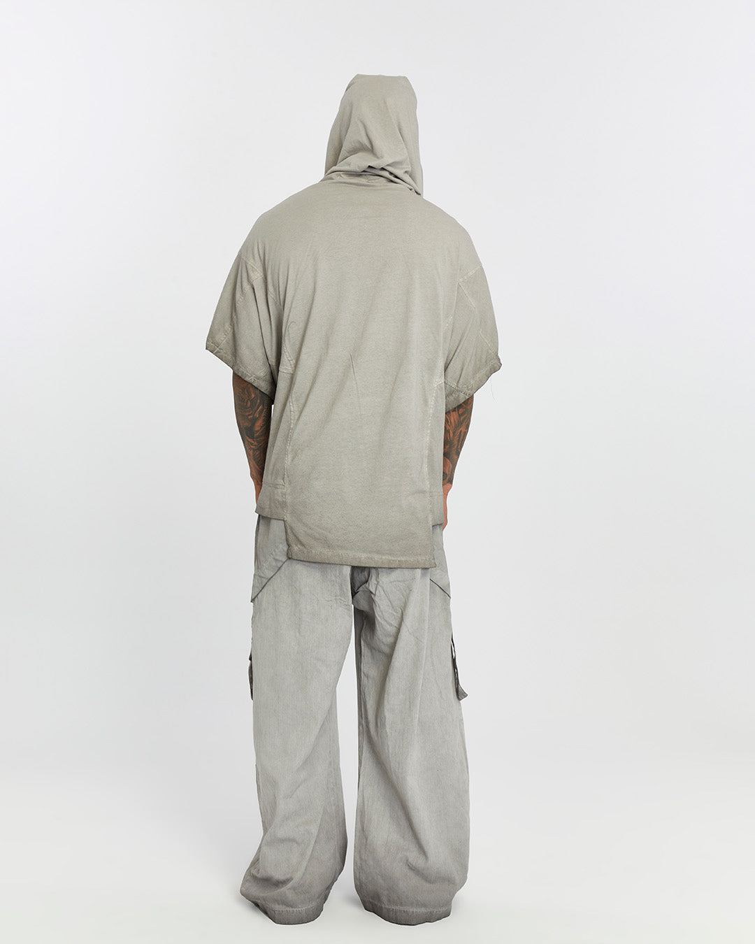 Short Sleeve Men’s Cardigan - Grey